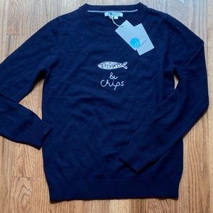 Boden Fish and Chips sweater